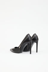 Saint Laurent Leather Zip Pump