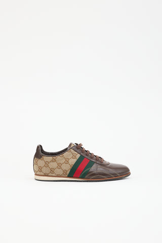 Gucci GG Monogram & Leather Sneaker