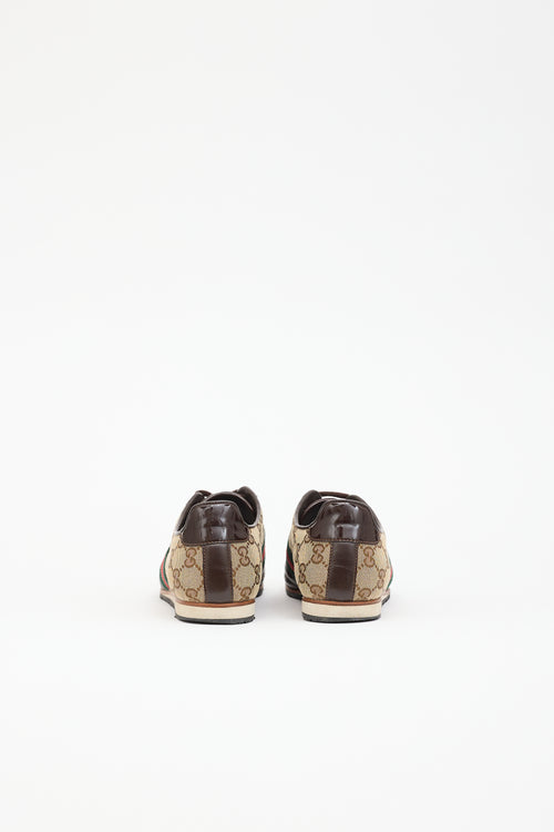 Gucci GG Monogram & Leather Sneaker