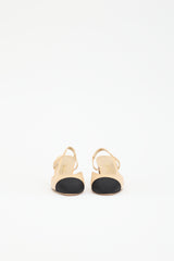 Chanel Leather Slingback CC Pump