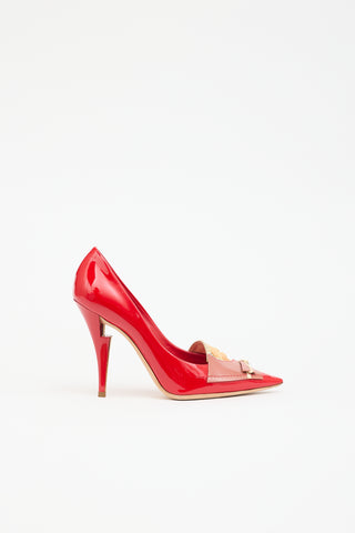 Louis Vuitton Patent Patchwork  Pump