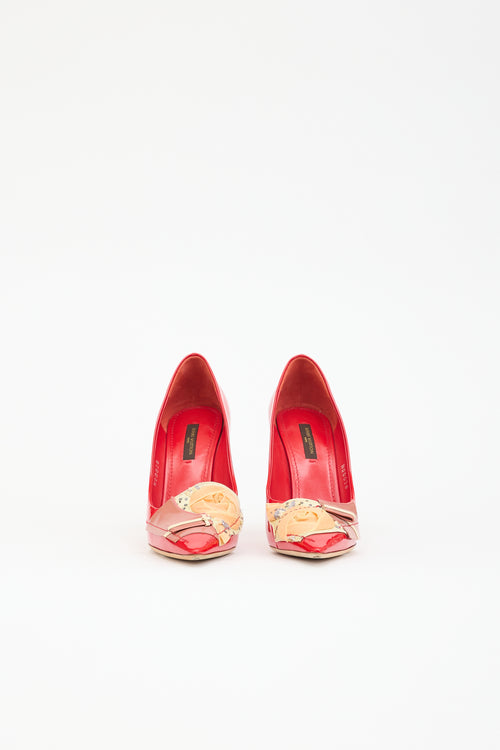 Louis Vuitton Patent Patchwork  Pump