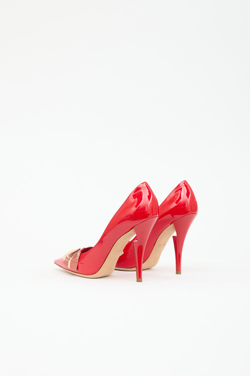 Louis Vuitton Patent Patchwork  Pump