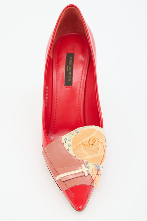Louis Vuitton Patent Patchwork  Pump