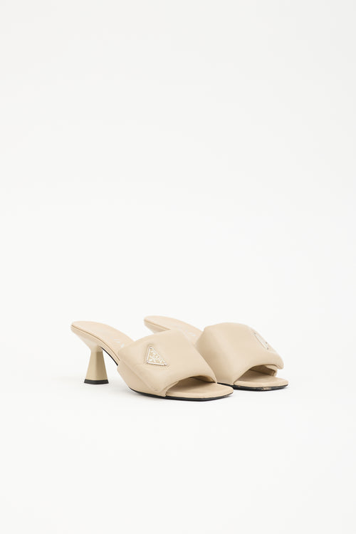 Prada Padded Leather Mule