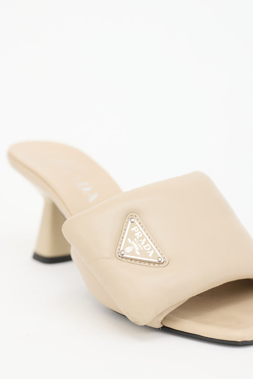 Prada Padded Leather Mule