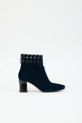 Fendi Velvet Grommet Boot