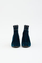 Fendi Velvet Grommet Boot