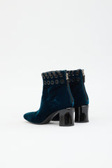 Fendi Velvet Grommet Boot