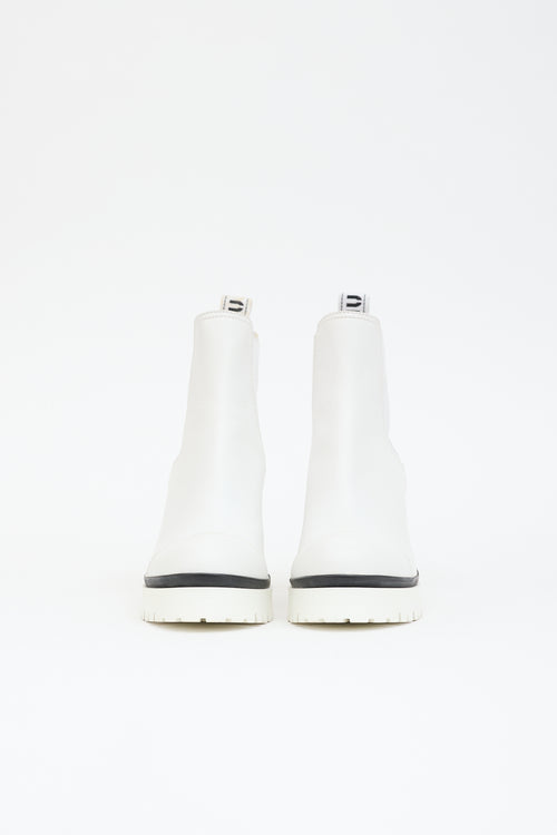 Miu Miu Leather Ankle Boot