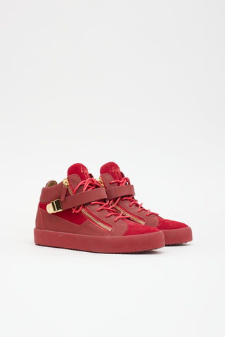 Giuseppe Zanotti Suede & Leather Sneaker