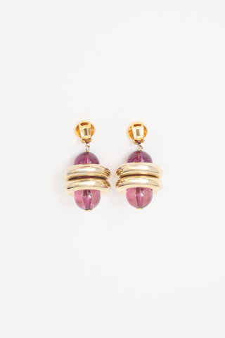 Carole Tanenbaum Vintage for VSP Lucite Drop Earrings