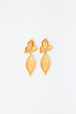 Carole Tanenbaum Vintage for VSP Matte Drop Earrings
