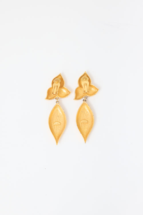 Carole Tanenbaum Vintage for VSP Matte Drop Earrings