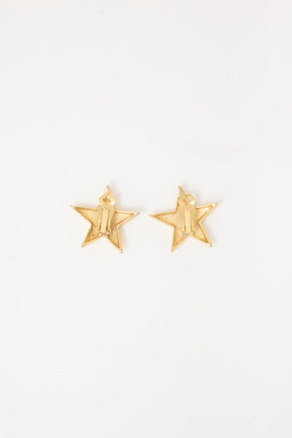 Carole Tanenbaum Vintage for VSP Matte Star Earrings
