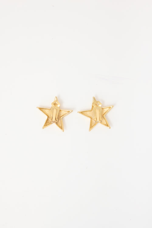 Carole Tanenbaum Vintage for VSP Matte Star Earrings