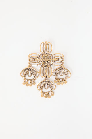 Carole Tanenbaum Vintage for VSP Oscar de la Renta Openwork Loop Brooch