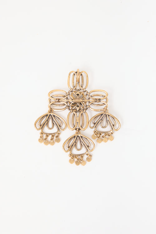 Carole Tanenbaum Vintage for VSP Oscar de la Renta Openwork Loop Brooch