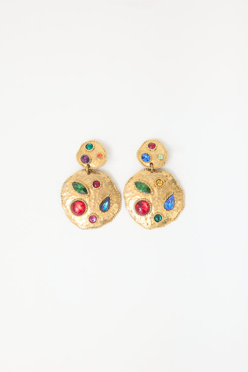 Carole Tanenbaum Vintage for VSP Rambaud Embellished Drop Earrings