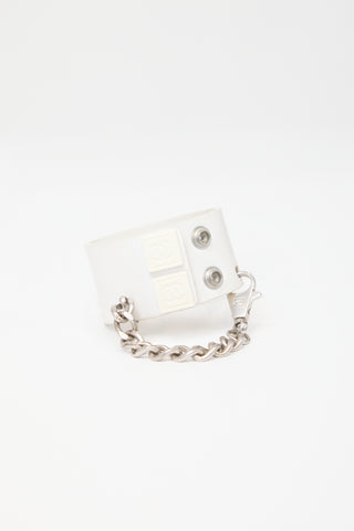 Carole Tanenbaum Vintage for VSP Chanel 2004 Leather CC Bracelet
