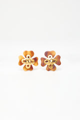Carole Tanenbaum Vintage for VSP Chanel SS 1995 CC Clover Earrings