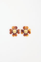 Carole Tanenbaum Vintage for VSP Chanel SS 1995 CC Clover Earrings