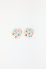 Carole Tanenbaum Vintage for VSP Weiss Celluloid Crystal Earrings
