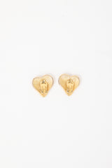 Carole Tanenbaum Vintage for VSP Chanel SS 1995 CC Heart Earrings