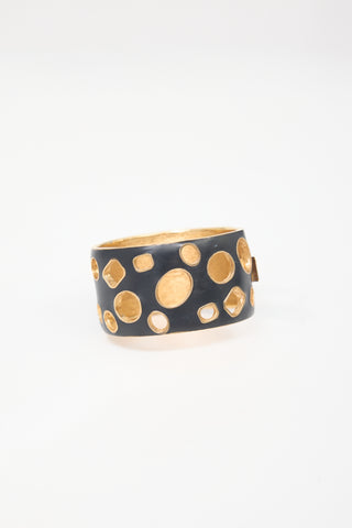Carole Tanenbaum Vintage for VSP Ciner Enamelled Cut Out Bracelet
