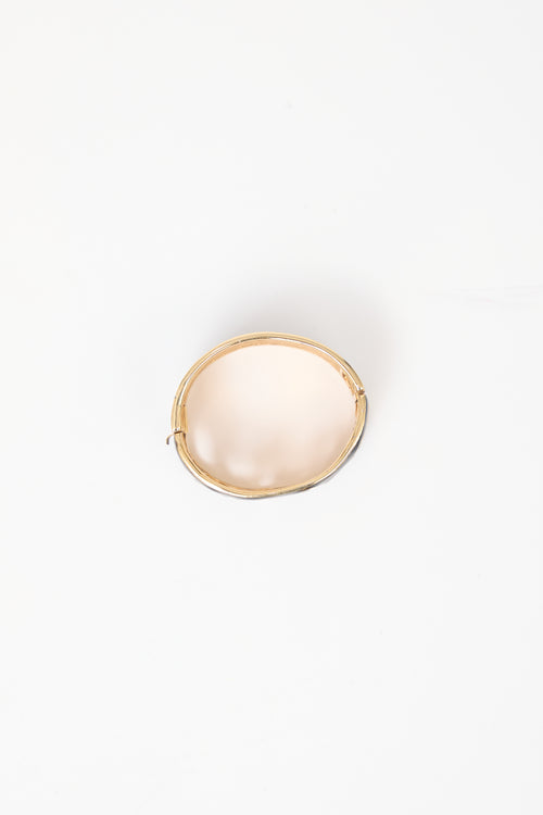 Carole Tanenbaum Vintage for VSP Ciner Enamelled Cut Out Bracelet
