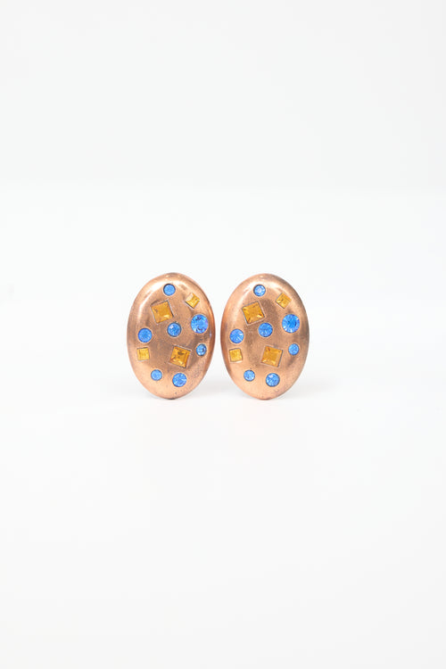 Carole Tanenbaum Vintage for VSP Yves Saint Laurent Embellished Earrings