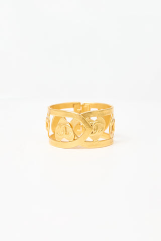 Carole Tanenbaum Vintage for VSP Chanel SS 1995 CC Heart Bracelet