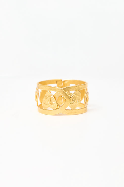 Carole Tanenbaum Vintage for VSP Chanel SS 1995 CC Heart Bracelet