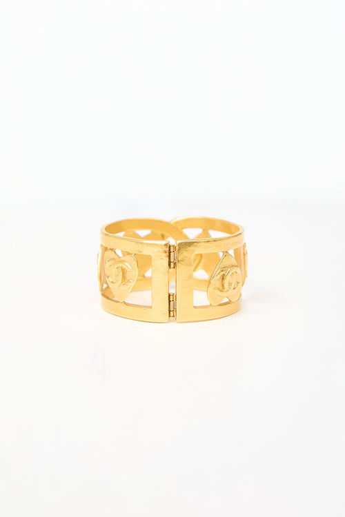 Carole Tanenbaum Vintage for VSP Chanel SS 1995 CC Heart Bracelet