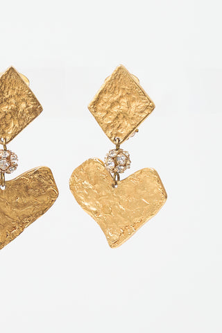 Carole Tanenbaum Vintage for VSP Christian Lacroix SS 1994 Heart Earrings