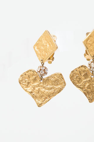 Carole Tanenbaum Vintage for VSP Christian Lacroix SS 1994 Heart Earrings