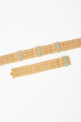 Carole Tanenbaum Vintage for VSP Ciner Mesh Chain Embellished Set