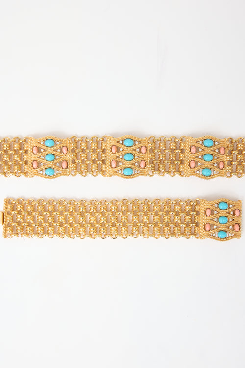 Carole Tanenbaum Vintage for VSP Ciner Mesh Chain Embellished Set