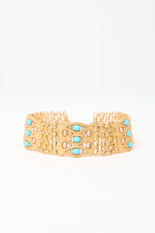Carole Tanenbaum Vintage for VSP Ciner Mesh Chain Embellished Set