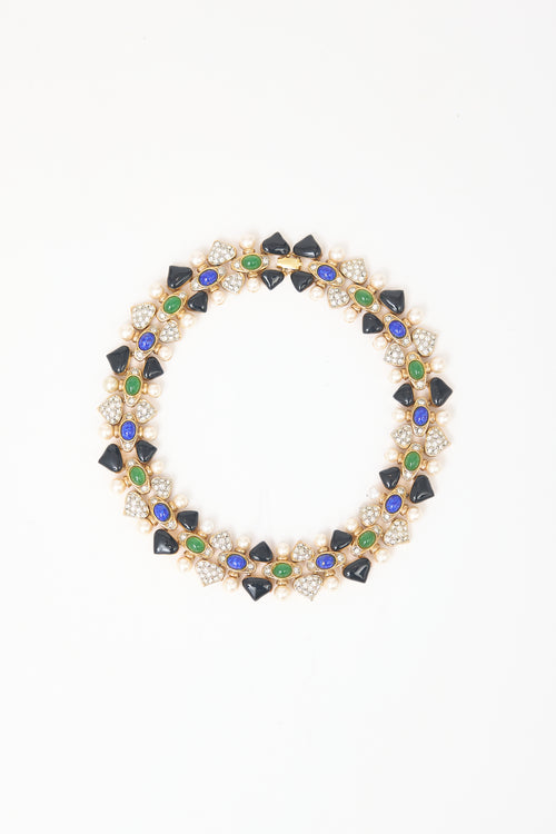 Carole Tanenbaum Vintage for VSP Ciner Embellished Choker Necklace