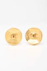 Carole Tanenbaum Vintage for VSP Chanel FW 1993 CC Button Earrings