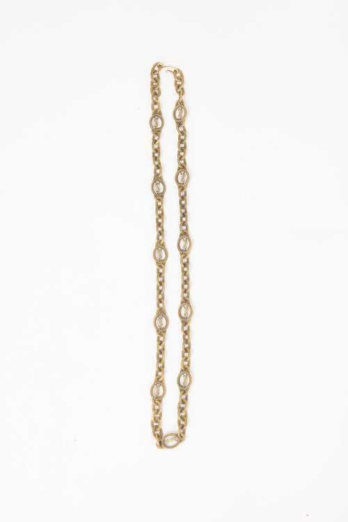 Carole Tanenbaum Vintage for VSP Yves Saint Laurent Chain YSL Necklace