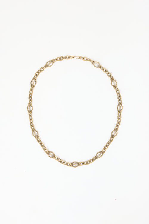 Carole Tanenbaum Vintage for VSP Yves Saint Laurent Chain YSL Necklace