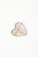Carole Tanenbaum Vintage for VSP Yves Saint Laurent Hammered Heart Brooch