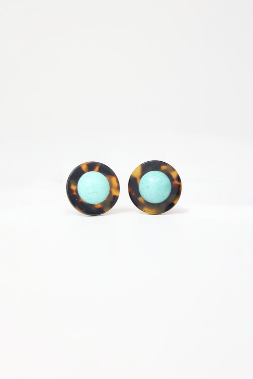 Carole Tanenbaum Vintage for VSP Button Earrings