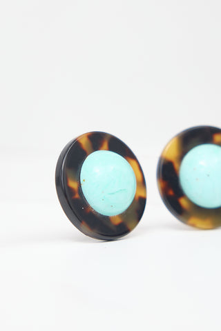 Carole Tanenbaum Vintage for VSP Button Earrings