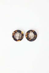 Carole Tanenbaum Vintage for VSP Button Earrings