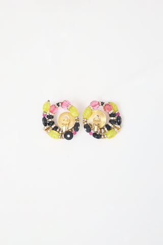 Carole Tanenbaum Vintage for VSP Embellished Spiral Earrings