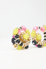 Carole Tanenbaum Vintage for VSP Embellished Spiral Earrings