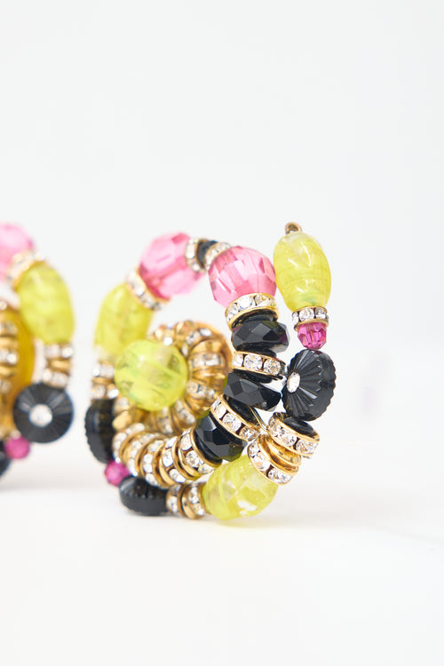 Carole Tanenbaum Vintage for VSP Embellished Spiral Earrings